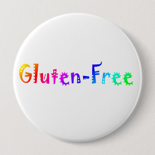 Gluten Free 10 Cm Round Badge