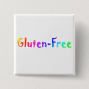 Gluten Free 15 Cm Square Badge