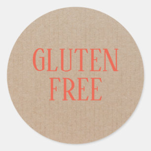 Gluten Free Allergy Safe Culinary Classic Round St Classic Round Sticker