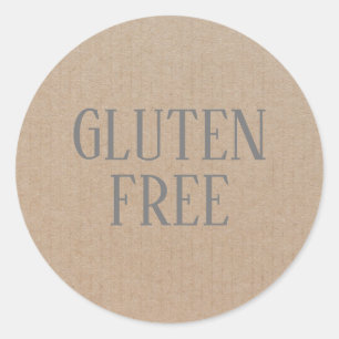 Gluten Free Allergy Safe Culinary Classic Round St Sticker