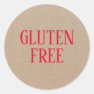 Gluten Free Allergy Safe Culinary  Classic Round Sticker