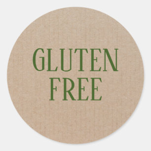 Gluten Free Allergy Safe Culinary Classic Round Sticker