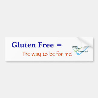 Gluten Free Bumper Sticker - Customised