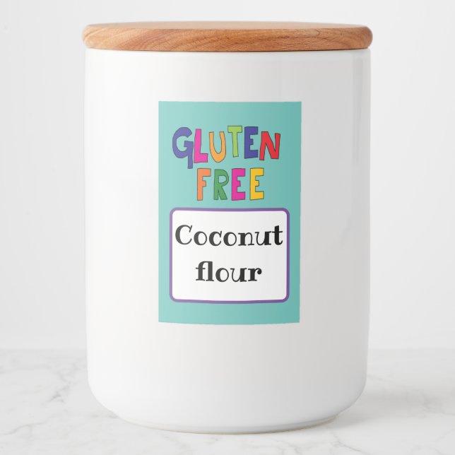 Gluten free celiac awareness food coeliac label (Front)