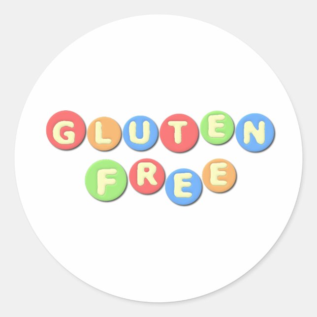 Gluten Free Celiac Classic Round Sticker (Front)