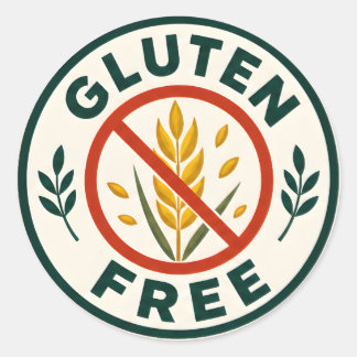 Gluten Free  Classic Round Sticker