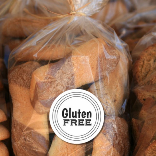 Gluten Free Classic Round Sticker (Creator Uploaded)