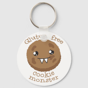 Gluten free cookie monster key ring