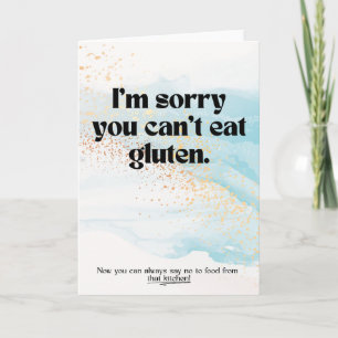 Gluten Free Empathy Card for Celiac Disease