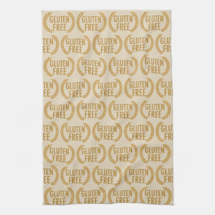 Gluten Free Food Allergy Warning Tea Towel