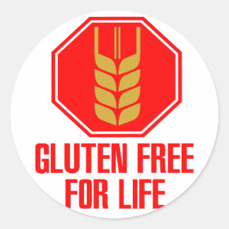 Gluten Free For Life Classic Round Sticker