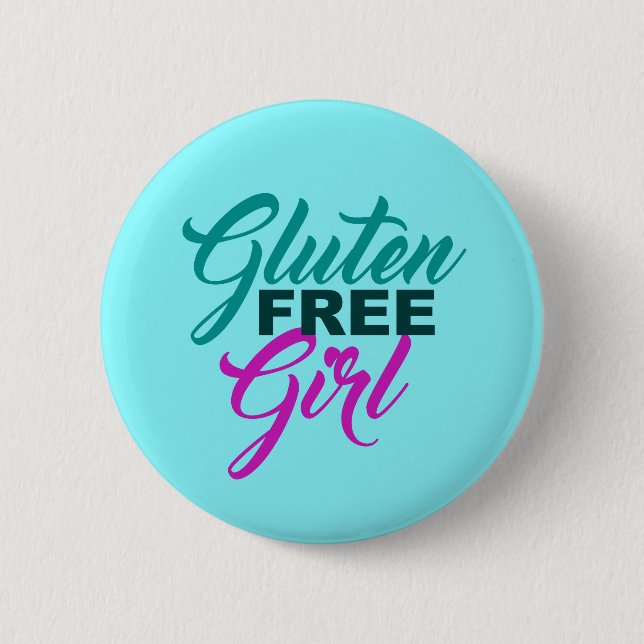 Gluten Free Girl 6 Cm Round Badge (Front)