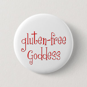 Gluten Free Goddess 6 Cm Round Badge