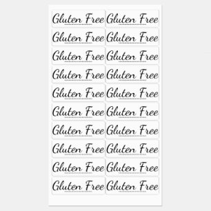 Gluten Free Kitchen Labels Label Sheets Avail