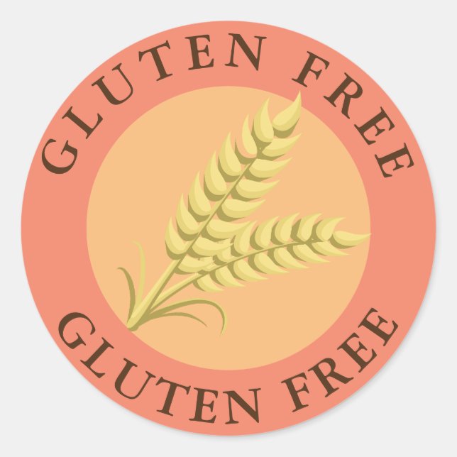 Gluten Free Label Sticker (Front)