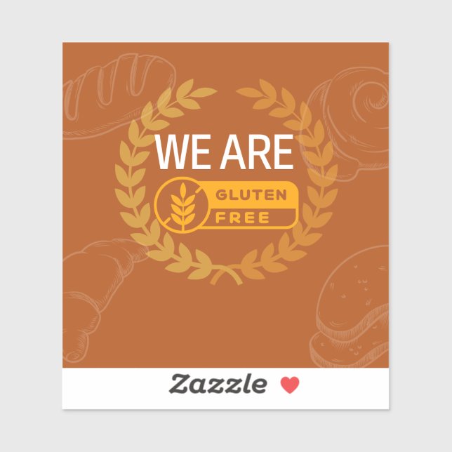 Gluten Free Label – Stylish & Clear Food Packaging (Sheet)