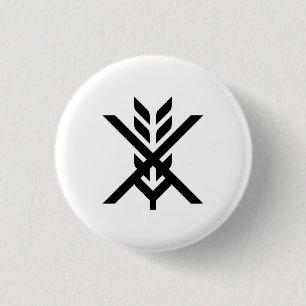 'Gluten Free' Pictogram Button