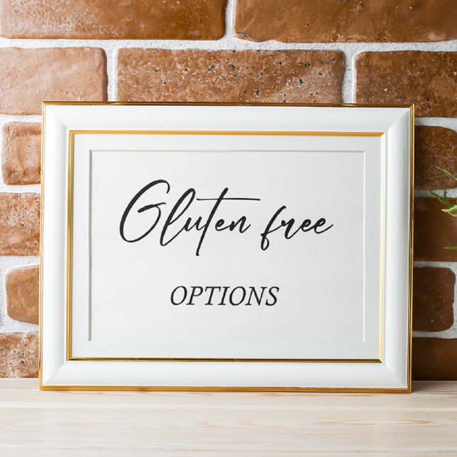 Gluten Free Printable Wedding Food Sign  (Creator Uploaded)