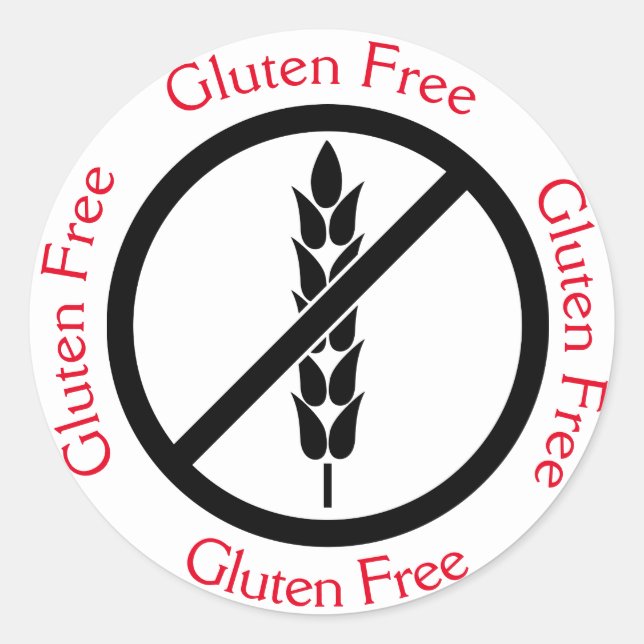 Gluten Free Round Sticker (Front)