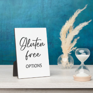 Gluten Free Sign Tabletop Plaque with Easel
