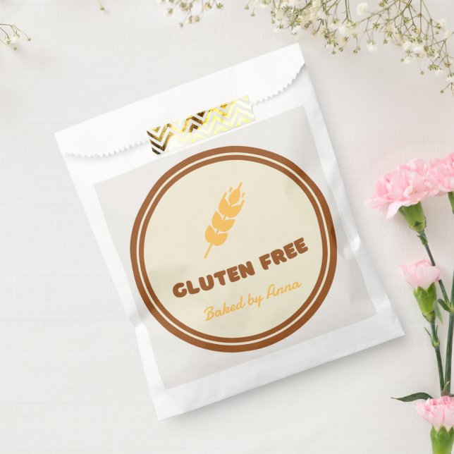 Gluten Free Simple Personalized  Favour Bags (Sealed)