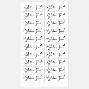 Gluten Free {Stars} Labels   Kitchen & Home Labels