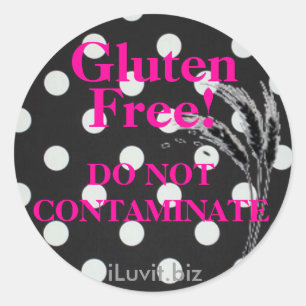 GLUTEN FREE Sticker for Celiac Disease