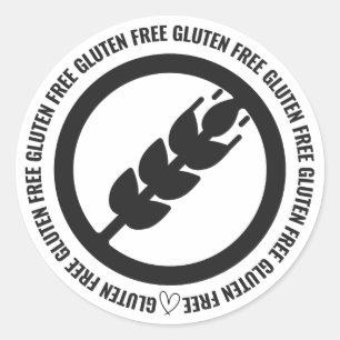Gluten Free Sticker Labels