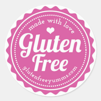 Gluten-Free Stickers — Made with Love
