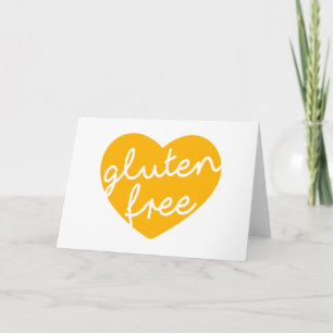 Gluten free thank you card