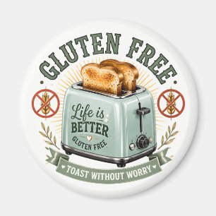 Gluten Free Toaster Magnet