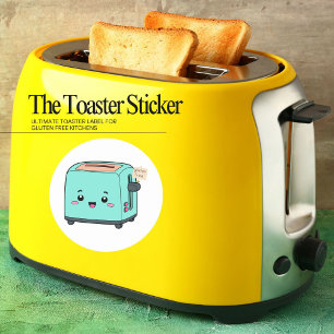 Gluten Free Toaster Stickers   Kitchen Labels 