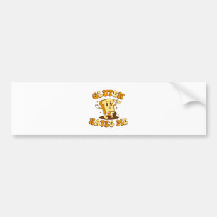 Gluten Hates Me Bumper Sticker