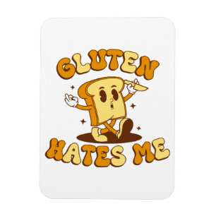 Gluten Hates Me Magnet