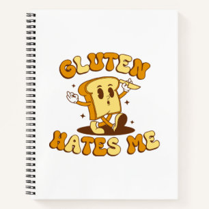 Gluten Hates Me Notebook