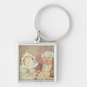 Gluttons, c.1800-05 key ring