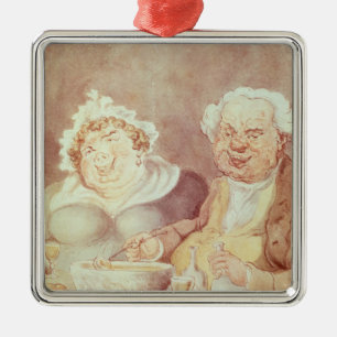 Gluttons, c.1800-05 metal tree decoration