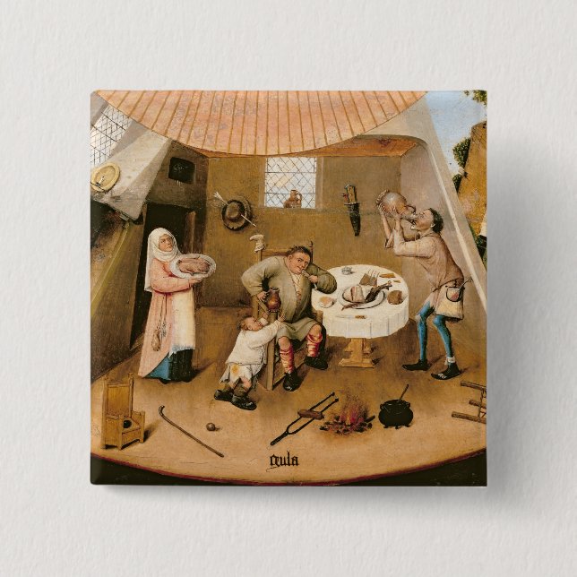 Gluttony 15 Cm Square Badge (Front)