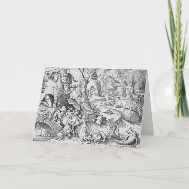 Gluttony (Gula), The Seven Deadly Sins Card (Front)