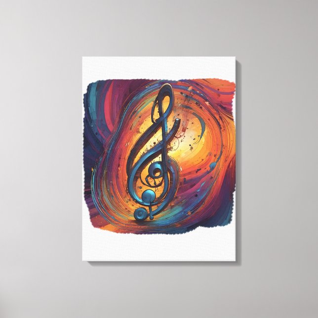 Glyphs Under Streetlight Canvas Print (Front)
