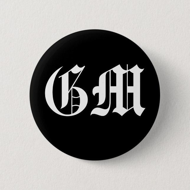 GM 6 CM ROUND BADGE (Front)