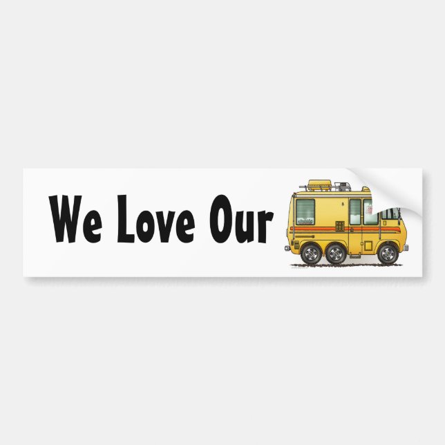 GMC Motor Home RV Bumper Sticker (Front)