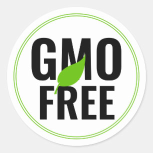 GMO Free Label Sticker