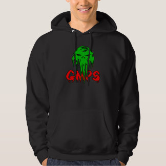 gmps green skull logo hoodie