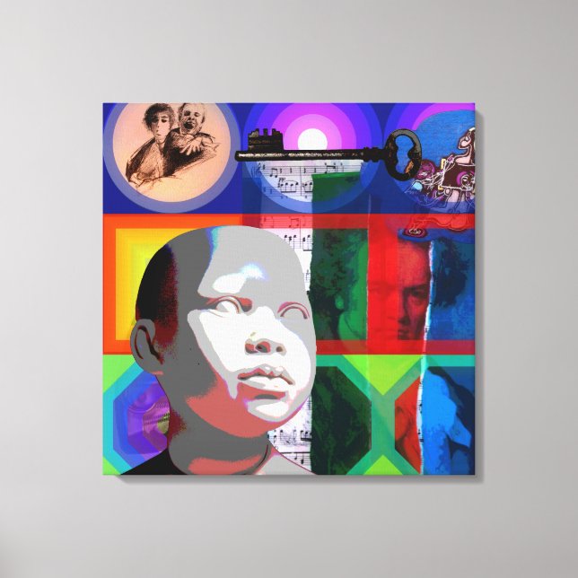 GMT 24 H Project Beethoven Psychedelic Frames S C Canvas Print (Front)