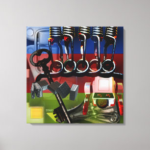 GMT 24 Heures Project gradient colours Frames S C Canvas Print