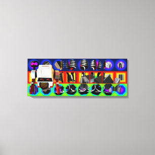 GMT 24 Heures Project Pop Psychedelic Frame Canvas Print