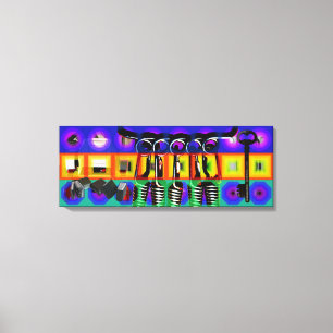 GMT 24 Heures Project Pop Psychedelic Frames 2 C Canvas Print