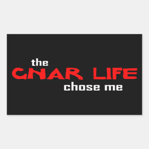 Gnar Life Rectangular Sticker