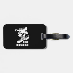 Gnar Whisperer Snowboarding Luggage Tag